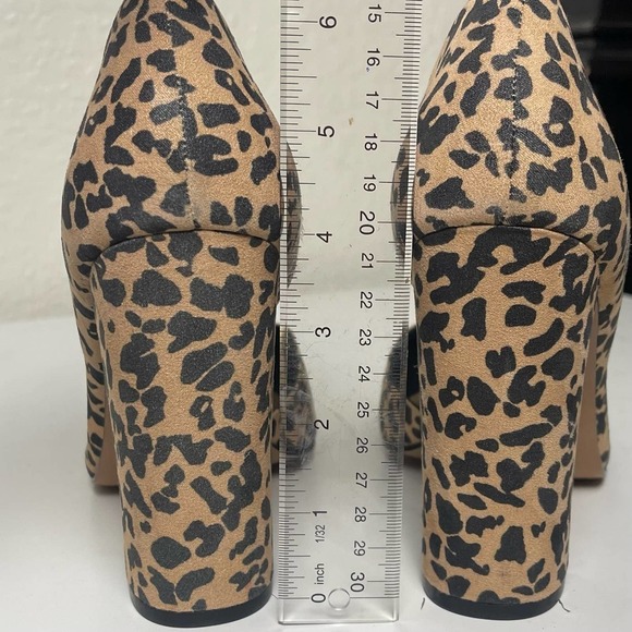 ASOS Leopard Print Pointy Toe Block Heels Size UK 6 US 8 - Picture 5 of 5